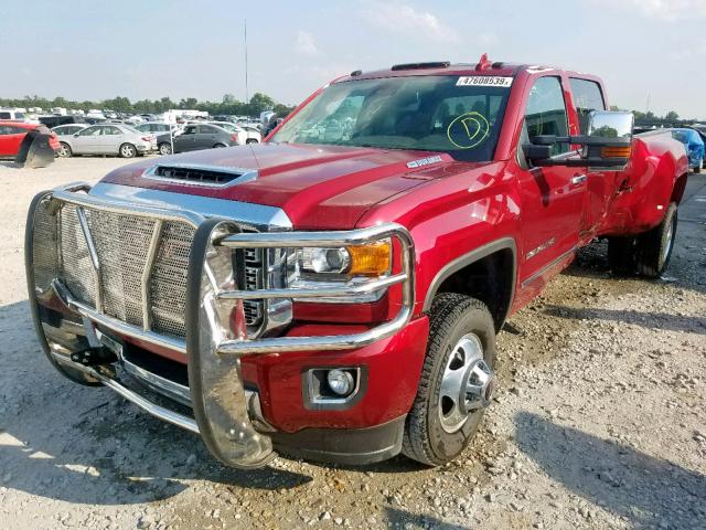 1GT42YEY3JF271660 - 2018 GMC SIERRA K35 BURGUNDY photo 2