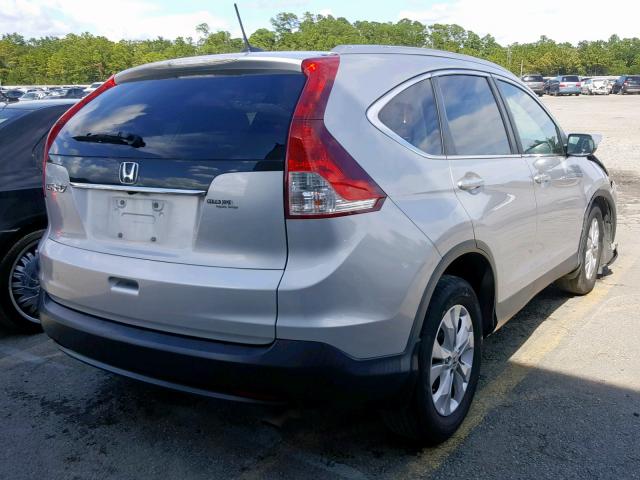 5J6RM3H79DL010815 - 2013 HONDA CR-V EXL SILVER photo 4