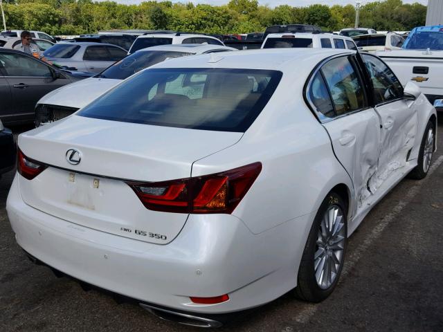 JTHCE1BL5D5015189 - 2013 LEXUS GS 350 WHITE photo 4