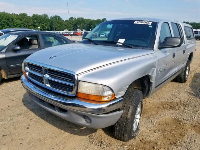 1B7GG2AN41S135228 - 2001 DODGE DAKOTA QUA SILVER photo 2