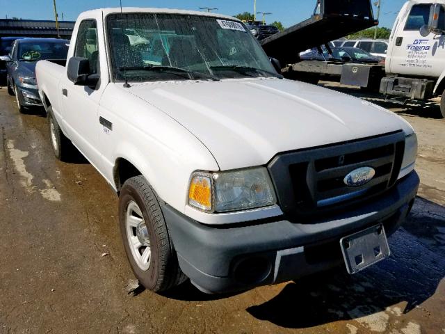 1FTYR10D59PA62578 - 2009 FORD RANGER WHITE photo 1