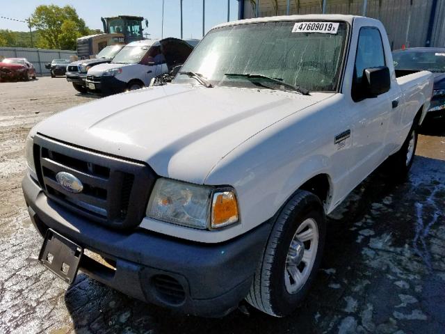 1FTYR10D59PA62578 - 2009 FORD RANGER WHITE photo 2