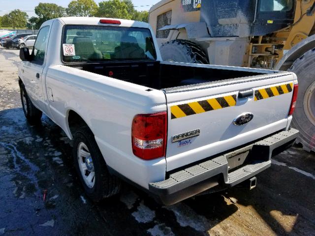 1FTYR10D59PA62578 - 2009 FORD RANGER WHITE photo 3