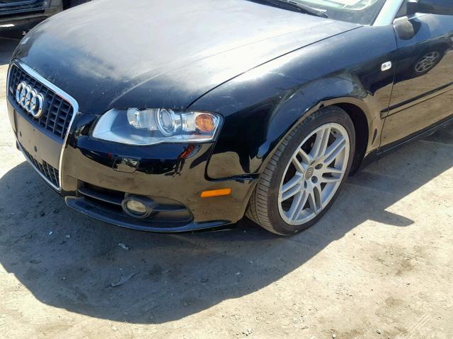 WAUAF48HX9K010487 - 2009 AUDI A4 2.0T CA BLACK photo 9