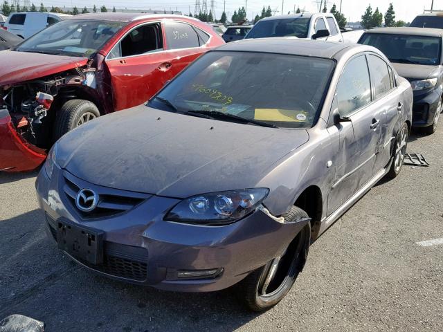 JM1BK324471625767 - 2007 MAZDA 3 S GRAY photo 2