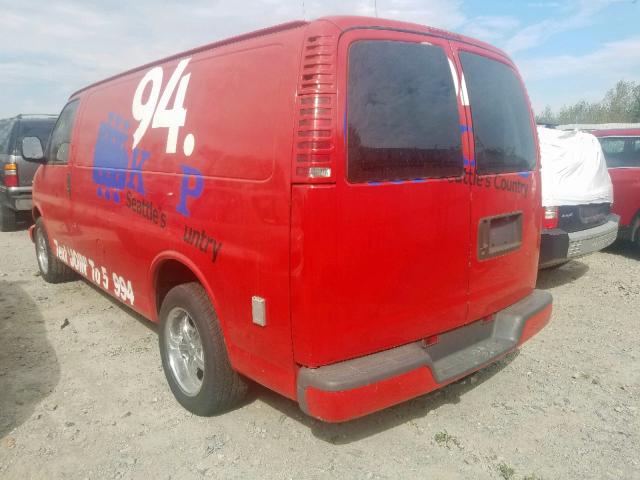 1GCEG15W2Y1189468 - 2000 CHEVROLET EXPRESS G1 RED photo 3