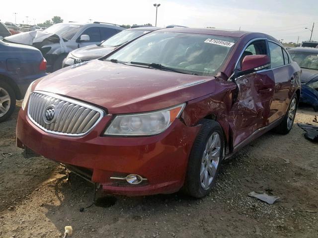 1G4GE5EV6AF325151 - 2010 BUICK LACROSSE C MAROON photo 2