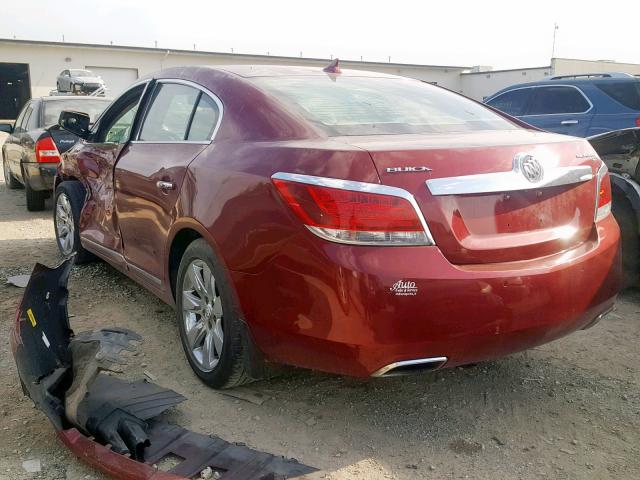 1G4GE5EV6AF325151 - 2010 BUICK LACROSSE C MAROON photo 3