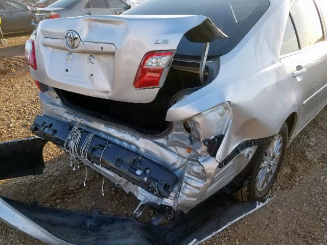 JTNBE46K393184982 - 2009 TOYOTA CAMRY BASE SILVER photo 9