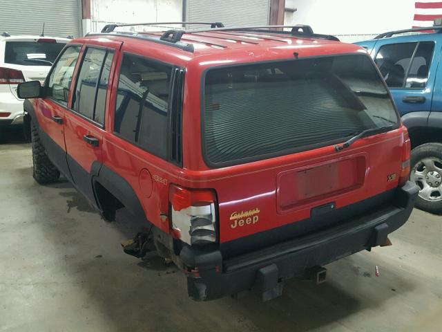 1J4GZ78Y0RC207856 - 1994 JEEP GRAND CHER RED photo 3