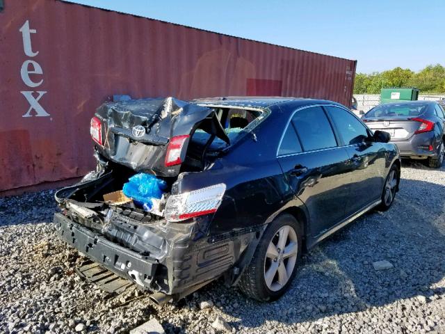 4T1BF3EK5BU745143 - 2011 TOYOTA CAMRY BASE BLACK photo 4