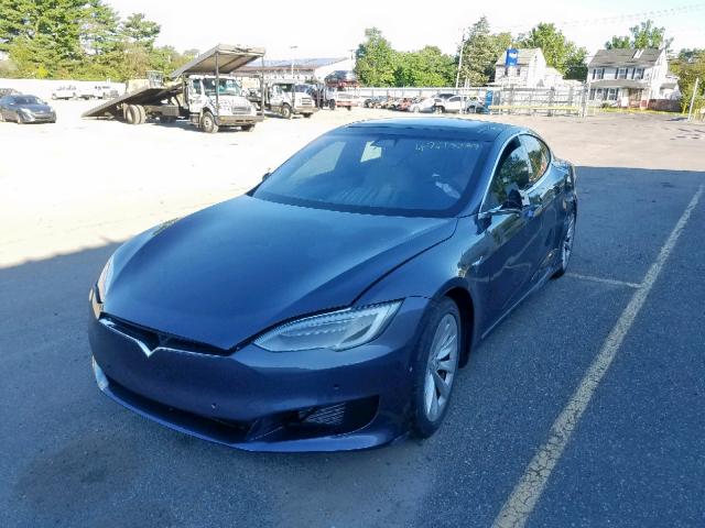 5YJSA1E21HF167731 - 2017 TESLA MODEL S GRAY photo 2