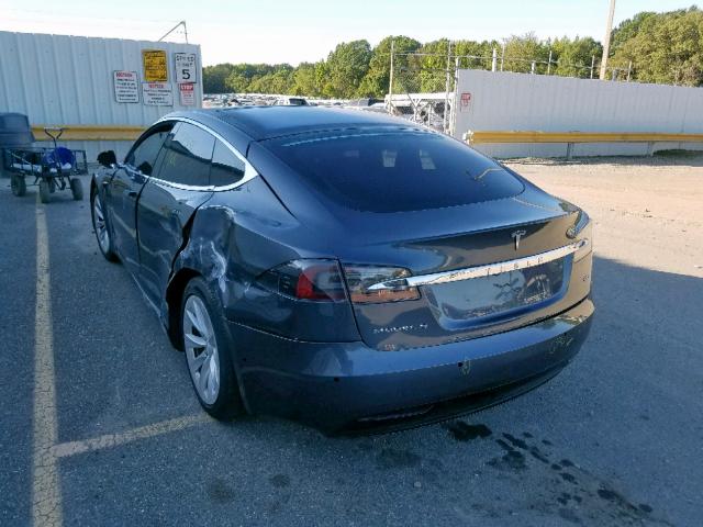 5YJSA1E21HF167731 - 2017 TESLA MODEL S GRAY photo 3