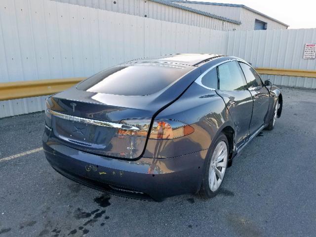 5YJSA1E21HF167731 - 2017 TESLA MODEL S GRAY photo 4