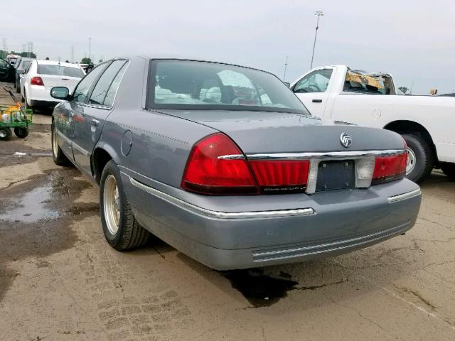 2MEFM75W1YX651055 - 2000 MERCURY GRAND MARQ GRAY photo 3