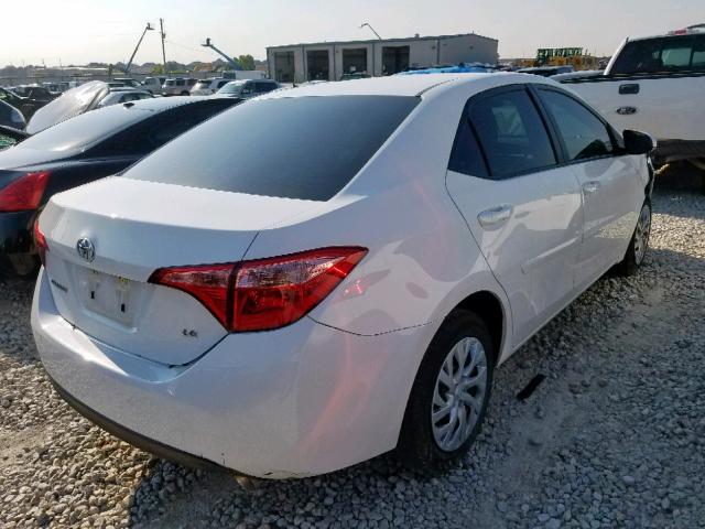 5YFBURHE3JP853274 - 2018 TOYOTA COROLLA L WHITE photo 4