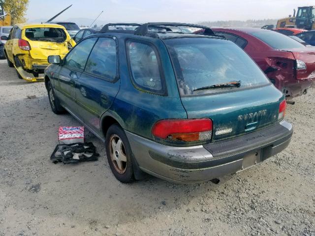 JF1GF4853TG815797 - 1996 SUBARU IMPREZA OU GREEN photo 3