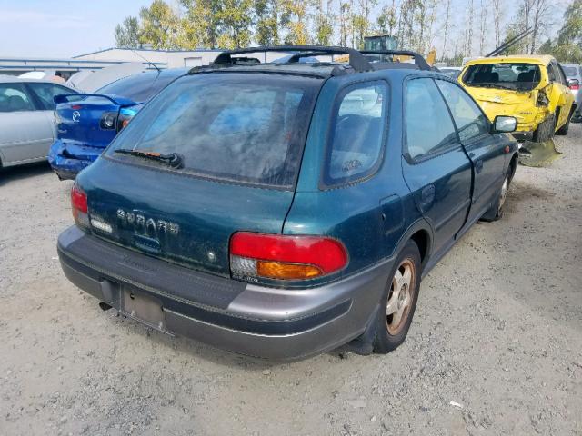 JF1GF4853TG815797 - 1996 SUBARU IMPREZA OU GREEN photo 4