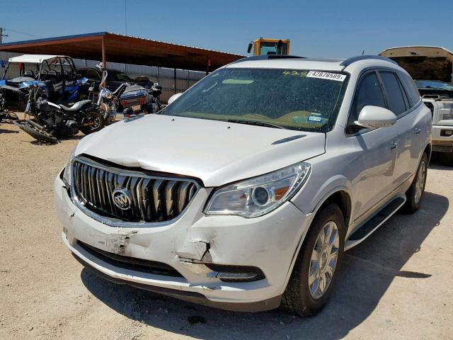 5GAKRBKD1GJ326762 - 2016 BUICK ENCLAVE WHITE photo 2