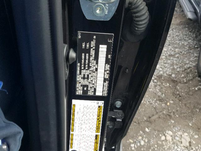 JTEBU5JR4J5510293 - 2018 TOYOTA 4RUNNER SR BLACK photo 10