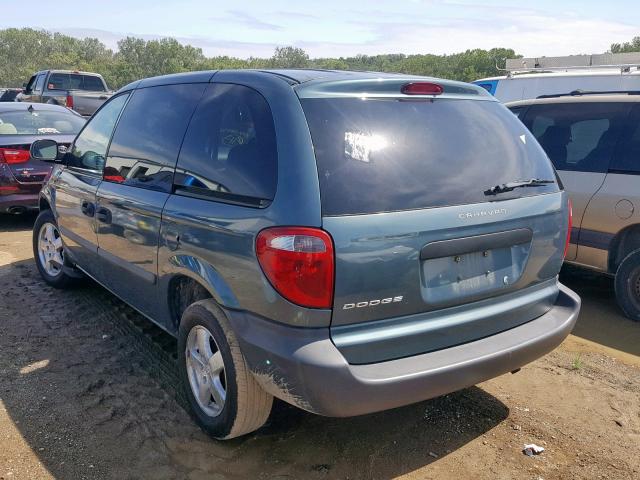 1D4GP25R85B284523 - 2005 DODGE CARAVAN SE GREEN photo 3