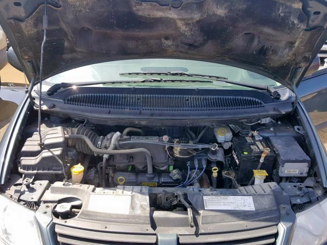 1D4GP25R85B284523 - 2005 DODGE CARAVAN SE GREEN photo 7