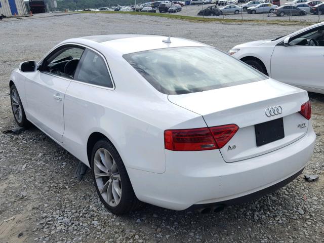 WAUCFAFR9DA067930 - 2013 AUDI A5 PREMIUM WHITE photo 3