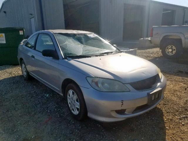 1HGEM22365L048364 - 2005 HONDA CIVIC DX V SILVER photo 1