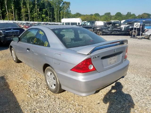 1HGEM22365L048364 - 2005 HONDA CIVIC DX V SILVER photo 3