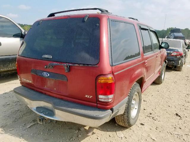 1FMZU34E6WZB73069 - 1998 FORD EXPLORER BURGUNDY photo 4