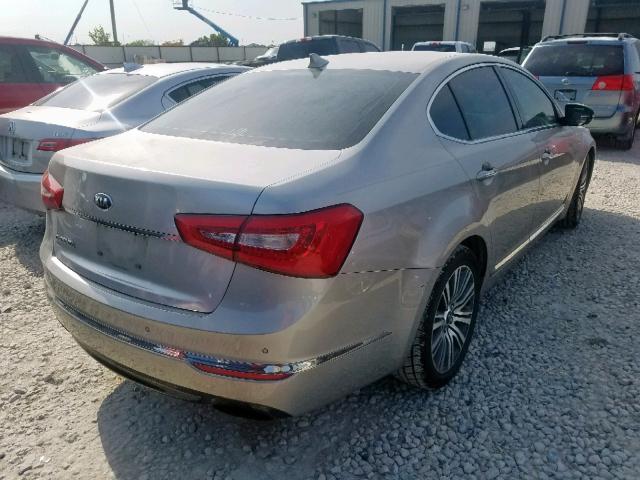 KNALN4D77E5133424 - 2014 KIA CADENZA PR SILVER photo 4