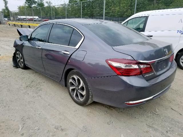 1HGCR2F82HA201028 - 2017 HONDA ACCORD EXL GRAY photo 3