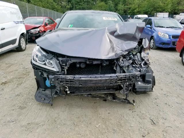 1HGCR2F82HA201028 - 2017 HONDA ACCORD EXL GRAY photo 9