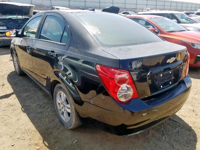 1G1JB5SH1C4169321 - 2012 CHEVROLET SONIC LS BLACK photo 3