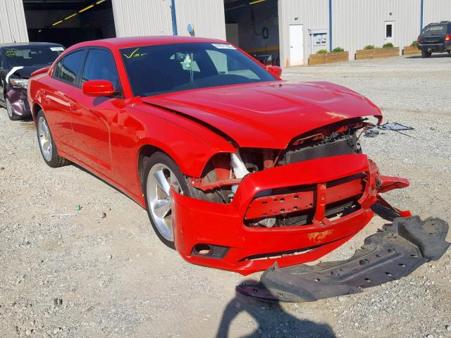 2C3CDXHG9EH227562 - 2014 DODGE CHARGER SX RED photo 1