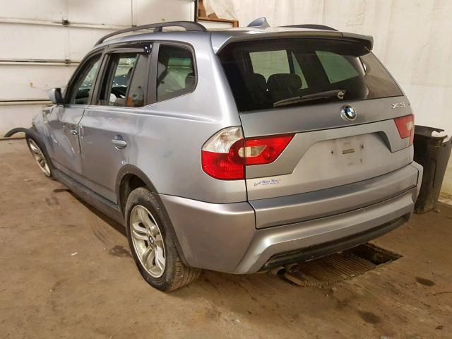 WBXPA93436WD27504 - 2006 BMW X3 3.0I BLUE photo 3