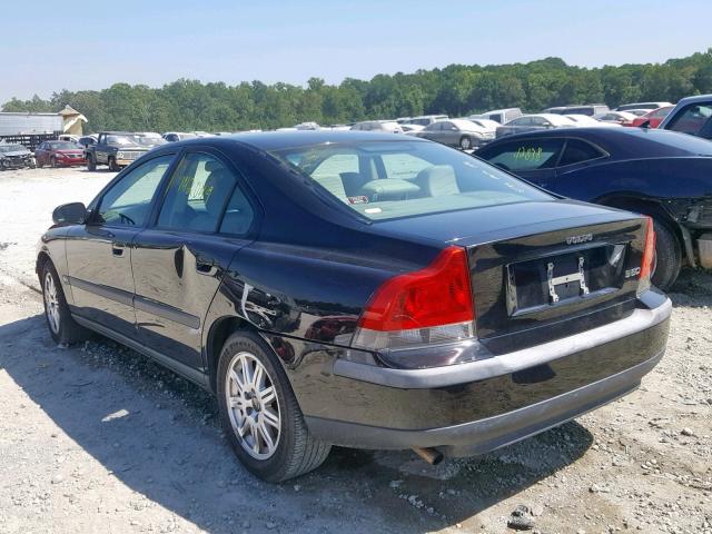 YV1RS61T232271254 - 2003 VOLVO S60 BLACK photo 3