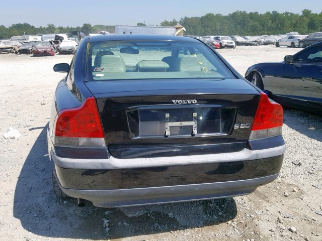 YV1RS61T232271254 - 2003 VOLVO S60 BLACK photo 9