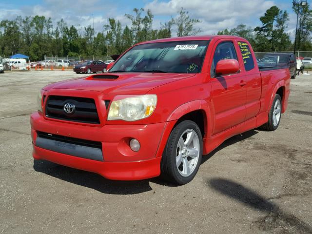 5TETU22N67Z339331 - 2007 TOYOTA TACOMA X-R RED photo 2