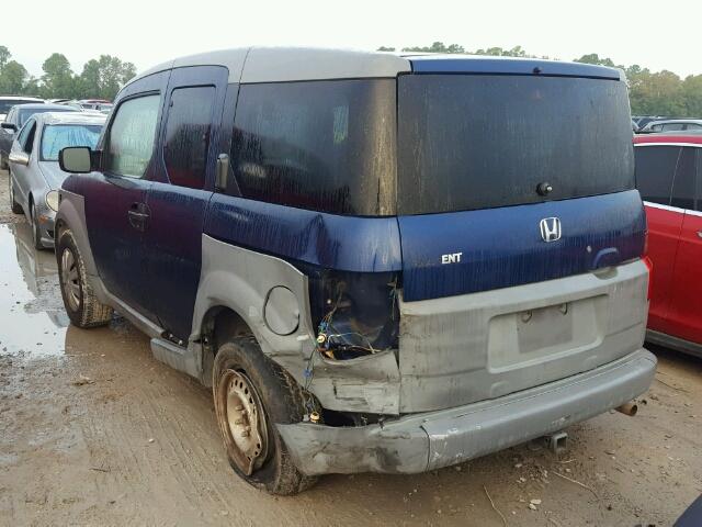 5J6YH28223L000365 - 2003 HONDA ELEMENT DX BLUE photo 3