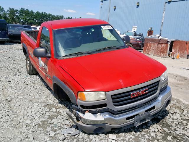 1GTHC24D67E191651 - 2007 GMC SIERRA C25 RED photo 1