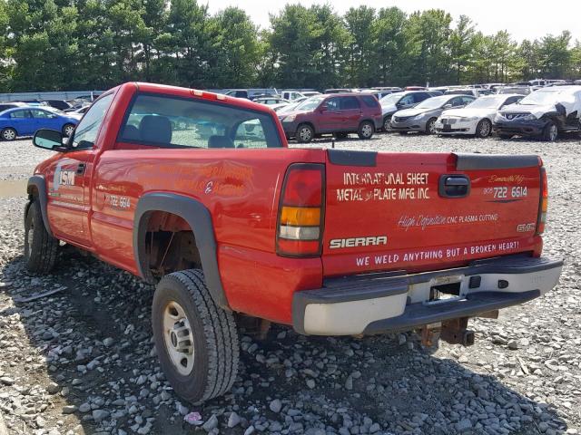 1GTHC24D67E191651 - 2007 GMC SIERRA C25 RED photo 3