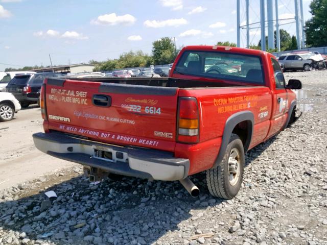 1GTHC24D67E191651 - 2007 GMC SIERRA C25 RED photo 4