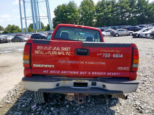 1GTHC24D67E191651 - 2007 GMC SIERRA C25 RED photo 6