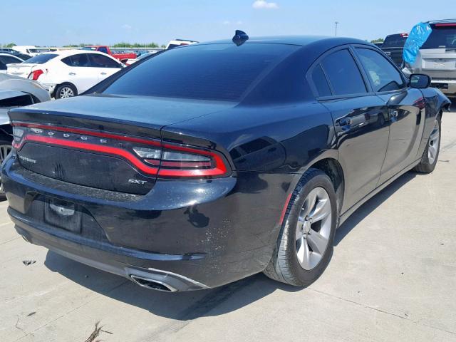 2C3CDXHGXGH285473 - 2016 DODGE CHARGER SX BLACK photo 4