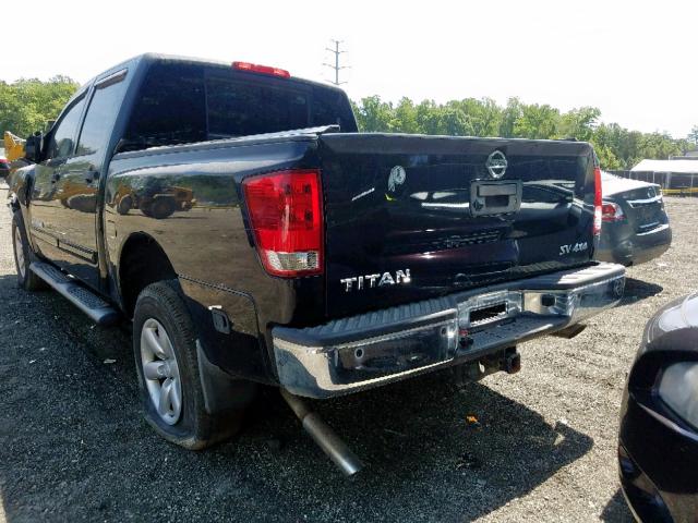 1N6AA0EC4EN505082 - 2014 NISSAN TITAN S BLACK photo 3