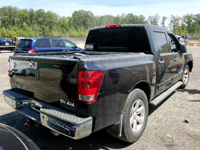 1N6AA0EC4EN505082 - 2014 NISSAN TITAN S BLACK photo 4