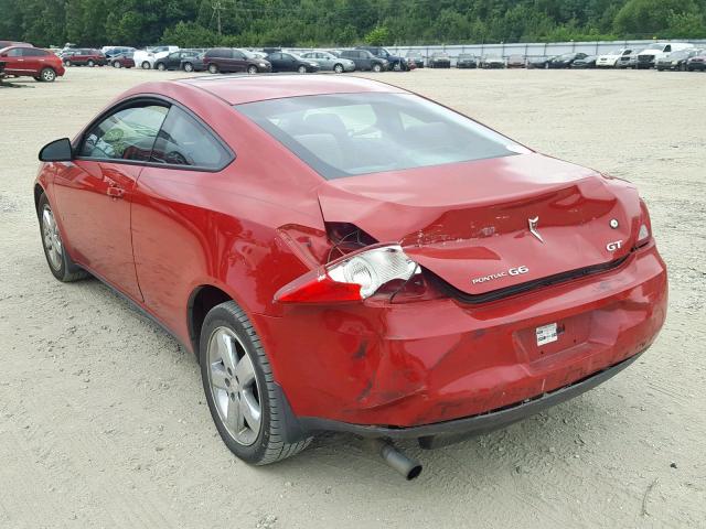 1G2ZH18N574172876 - 2007 PONTIAC G6 GT RED photo 3