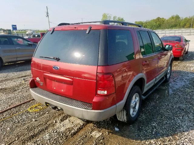 1FMZU63K12UD11584 - 2002 FORD EXPLORER X RED photo 4