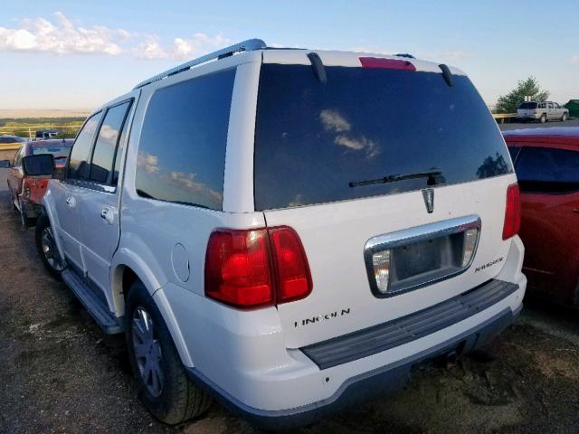 5LMFU27R24LJ25707 - 2004 LINCOLN NAVIGATOR WHITE photo 3